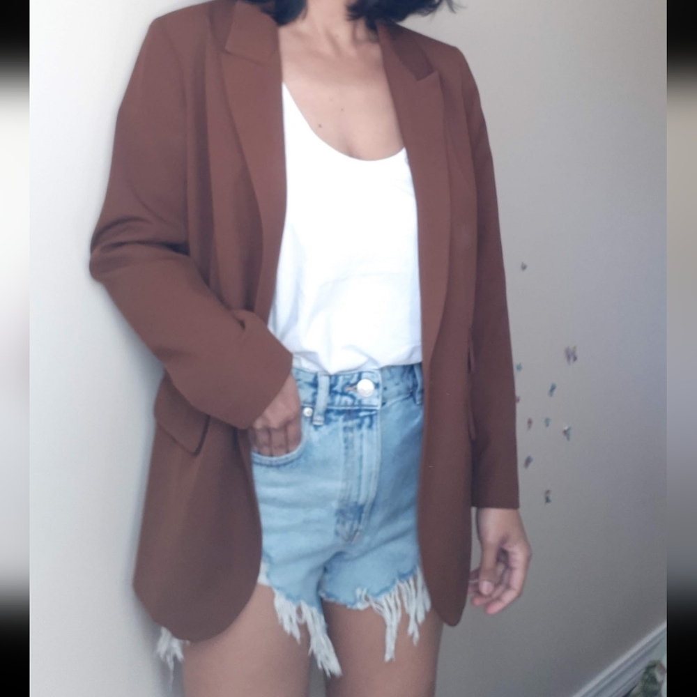 Topshop  Brown Women's Blazer Size US 4